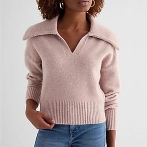 Brand New Express Collard V-Neck Long Sleeve Sweater.